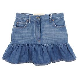 Gonna in cotone Valentino Blu