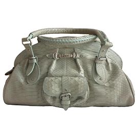 Sac à main Dior My Dior en cuir python vert d'eau Vert clair