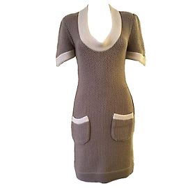 Fendi Wool Dress Taupe Other