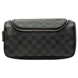 Pochette de Toilette Damier Graphite Noire Louis Vuitton Noir