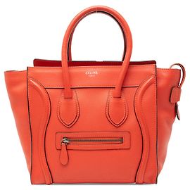 Céline Bolsa de viagem Celine em micro couro laranja Laranja