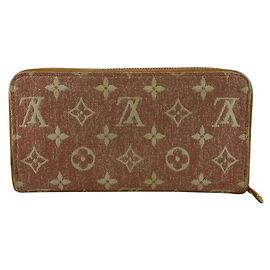 Cartera larga de denim Monogram Louis Vuitton Blanco