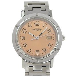 Orologio da polso Hermès Clipper Quartz con quadrante rosa Altro