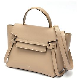 Céline Bolsa de Cinto Micro Ombro Celine Bege Cinza