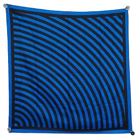 NUEVO BUFANDA LOUIS VUITTON RESSAC 90 SOL LEWITT 1ª EDICIÓN 1987 LIMITADA Azul