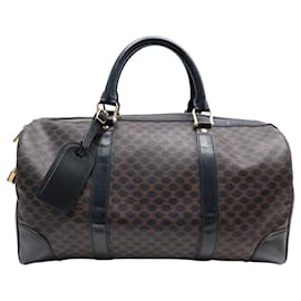 Céline VINTAGE CELINE BOSTON 40 MACADAM REISETASCHE Braun