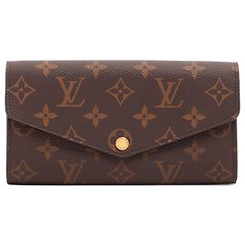 Cartera Sarah Monograma Louis Vuitton Castaño
