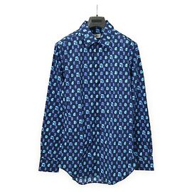 Camicia in cotone e poliuretano ETRO Blu