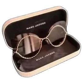 Óculos de sol Marc Jacobs preto e dourado em acetato Preto Dourado
