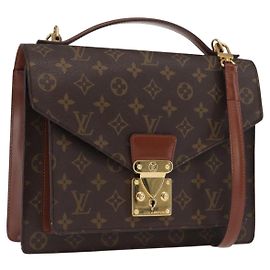 LOUIS VUITTON Borsa a Mano Monceau 28 Monogram M51185 LV Auth ep13251 Monogramma