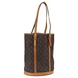LOUIS VUITTON Bolsa de Hombro Monogram Bucket GM M42236 LV Auth 170152 Monograma