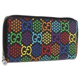 GUCCI GG Psychedelic Long Wallet Multicolor 601079 Auth 159857M Multiple colors