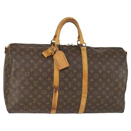 LOUIS VUITTON Monogram Keepall Bandouliere 55 Bolsa Boston M41414 LV Auth 169074 Monograma