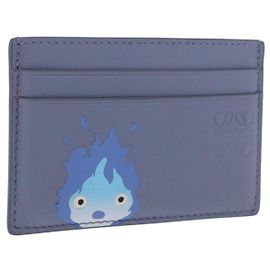 LOEWE LOEWE �~ Studio Ghibli Das wandelnde Schloss Kartenetui Calcife Auth 149903SM Blau
