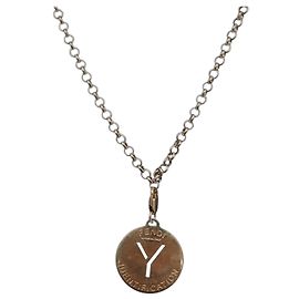 Collar FENDI de metal dorado Auth bs33122 Otro