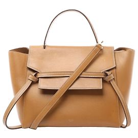 Céline Bolsa Celine Belt Mini de couro 2 em 1 marrom Marrom