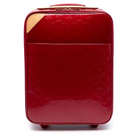 Louis Vuitton Rotes Monogramm Vernis Pegase 45 Rot