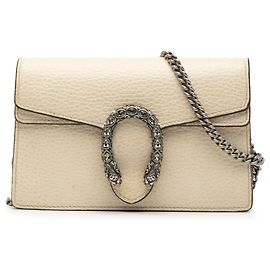 Gucci Mini Dionysus de couro marrom com alça transversal Marrom Bege