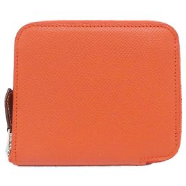 Hermès Hermes Della Cavalleria Favolosa Bi-fold Wallet Red Other