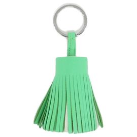 Chaveiro Hermès Carmen Tricolore Prata Verde