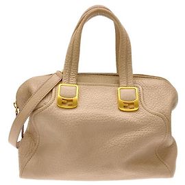 Bolsa Chameleon Fendi Bege Dourado