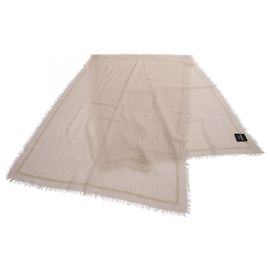 Beige Kaschmirschal von Chanel Beige