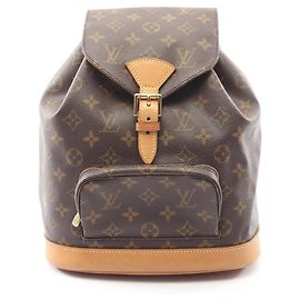 Rucksack/Handtasche Montsouris MM Louis Vuitton Braun Monogramm