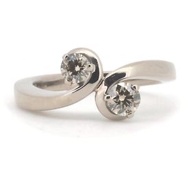 Autre Marque Kashikey Float Au750 Diamond Ring Bronze