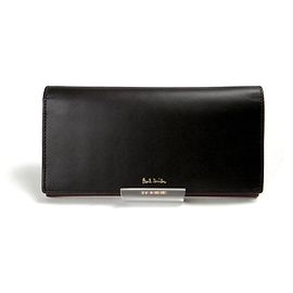 Paul Smith Leather Long Wallet Black