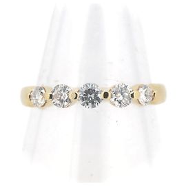 Autre Marque Anello in oro 750 e diamante D'oro