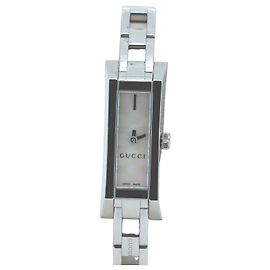 Reloj de Acero Inoxidable Gucci G-LINK Rosa