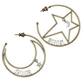 Brincos Dior J'ADIOR Lua & Estrela Dourado