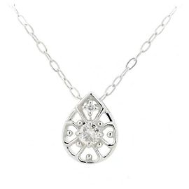 Autre Marque Über Excellent Pt950 Pt850 Diamant-Halskette Silber