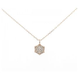 Autre Marque Colar de diamante Au750 Rosa