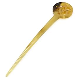 Hermès Rocaille Buffalo Horn Hair Accessory Beige
