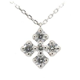 Autre Marque Ponte Vecchio Au750 Diamant-Halskette Silber