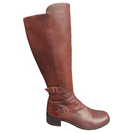Autre Marque Botas Accessoire Diffusion de couro marrom Marrom