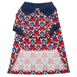 Ropa para mascotas de algodón geométrico GG de Gucci Roja Otro