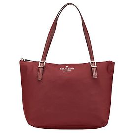 Bolsa Tote de Nylon e Couro Kate Spade Marrom Bordeaux