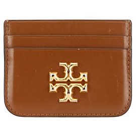 Tory Burch Eleanor Leather Card Case Brown Other