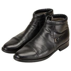 Yves Saint Laurent Saint Laurent Leather Boots Black