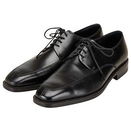 Chaussures de ville en cuir U Tip Burberry Noir