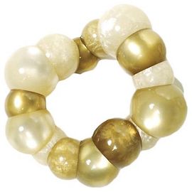 Autre Marque Florian Random Stone Bracelet Golden