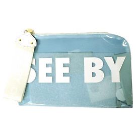 Chloé See by Chloe PVC Clutch Bag Blue