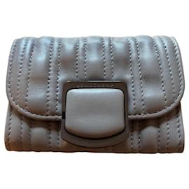 Longchamp Gray Leather Wallet Grey