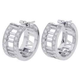 Tiffany & Co. Atlas Diamond Hoop Earrings Other