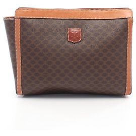 Céline Celine Macadam Second Tasche Braun
