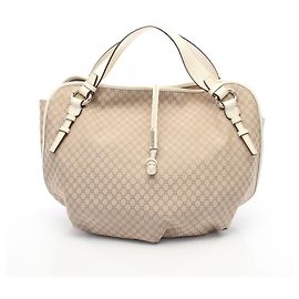 Céline Bolsa Tote Macadam Celine Bege Cru