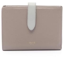 Céline Celine Medium Strap Wallet Brown Blue