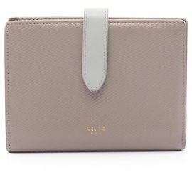 Céline Carteira média com alça Celine Marrom Azul
